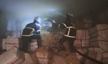 Ambarda yangın çıktı... 