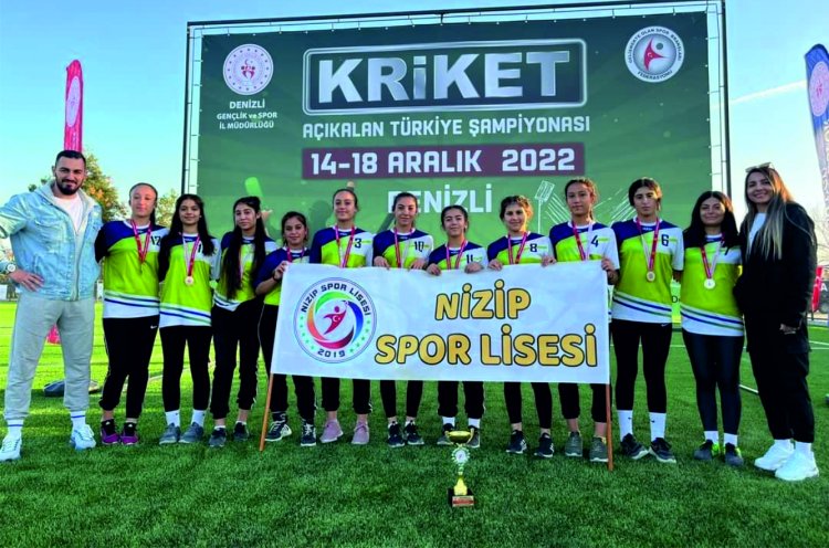 Nizip Spor Lisesi Kriket Kızlarda Türkiye İkincisi Oldu