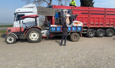 Gaziantep'te depremden etkilenen hayvan üreticilerine destek