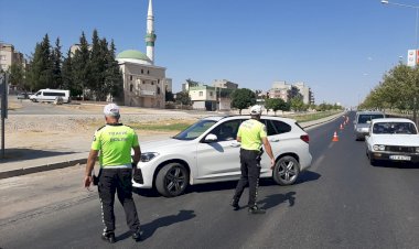 Nizip'te drone ile trafik uygulaması