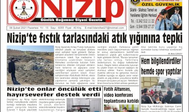 08 ŞUBAT 2021 TARİHLİ GAZETE