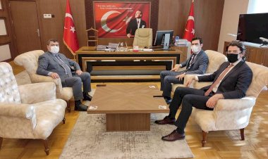 Kaymakam Şahin'e Talih ve Azgıt'tan Ziyaret